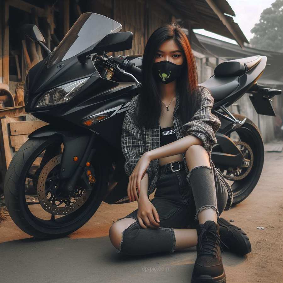 Girl of Attitude 😎 with Bike Download 2 DPs
