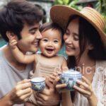 a cute baby happy with his family dp for whatsapp by dp pic 2