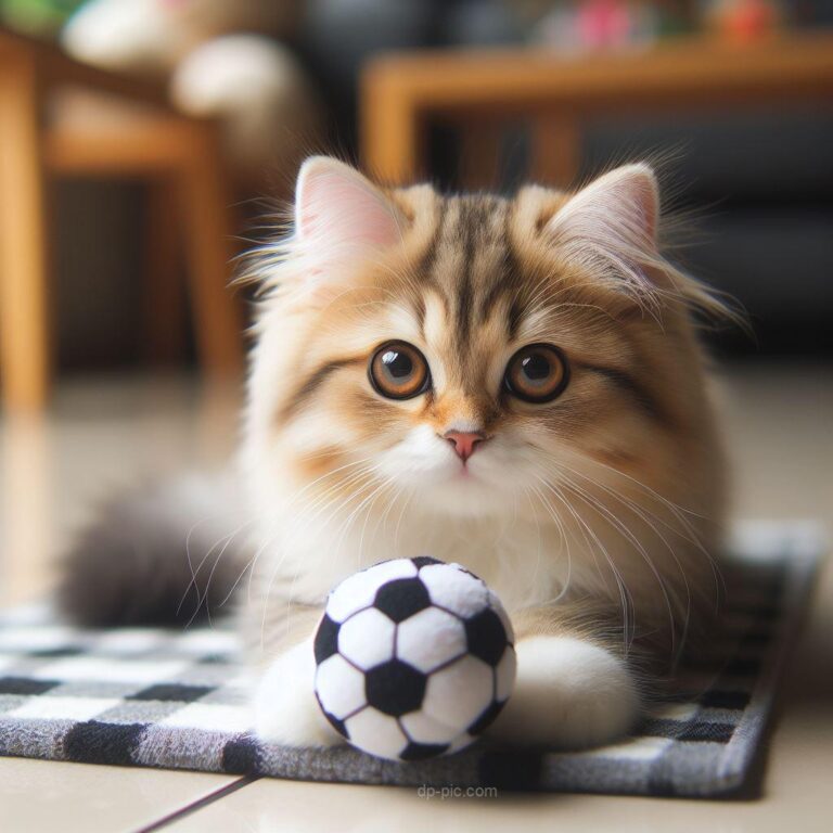 a cute cat playing wit a ball cute dp by dp pic ()