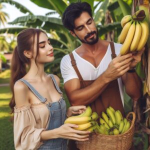 plucking bananas from banana trees love dp by dp pic