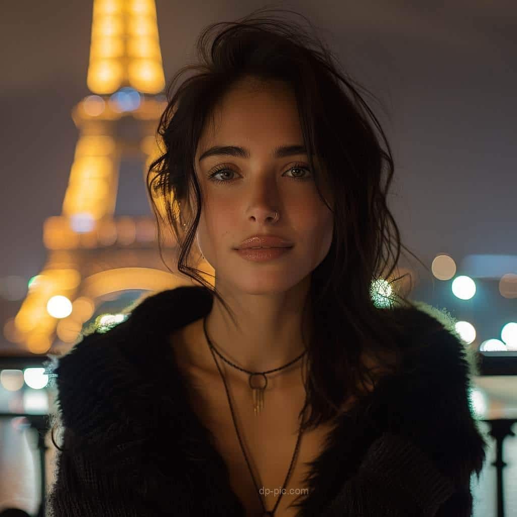 A Beautiful Girl Standing in front of eiffel Tower in Attitude dp by dp pic,girls attitude dp,girls dp,dp pic attitude dpz, girls dpz,paris photo ()