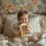 A Cute Baby Eating Banana cute dp by dp pic ()