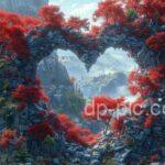 Beautiful Heart Shape Valley Love DP by DP Pic,love dp,heart shape dp,heart dp,valley dp ()