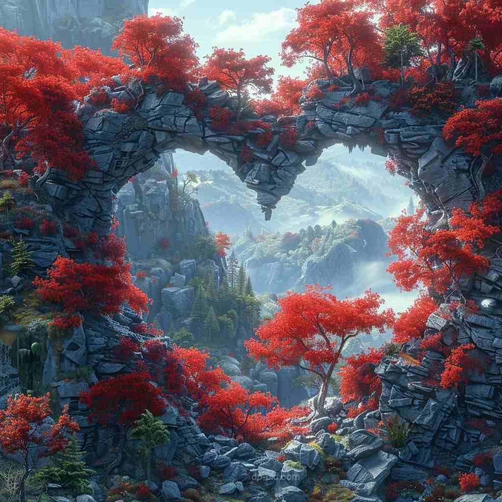 Beautiful Heart Shape Valley Love DP by DP Pic,love dp,heart shape dp,heart dp,valley dp ()