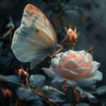 a beautiful butterfly on red rose ,beautiful dp,dp pic,new beautiful dp,flower dp ()
