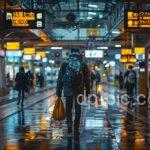 a boy walking in train station , attitude dp by dp pic ()