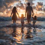 a happy family near sea,family dp by dp pic ()