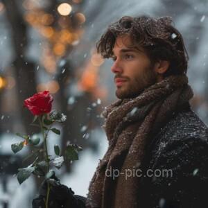 binyagamer a young handsome man holding red rose in his one han bc ac d e fda
