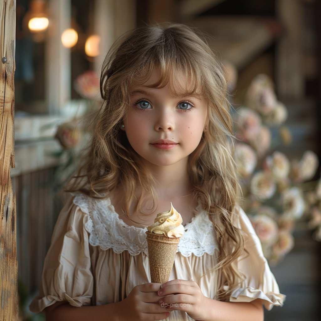 binyagamer cute little girl liping icecream sweetly k photogra daee f ec b fcdabb