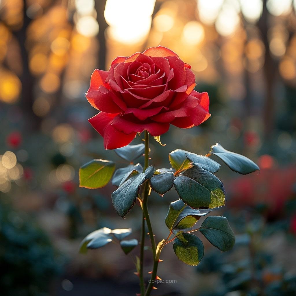 red rose beautiful in garden dp by dp pic ()