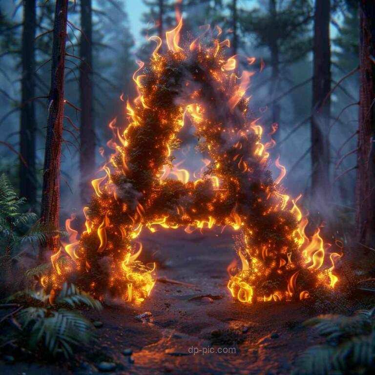 letter a fire dp by dp pic,letter dp, letters dp,fire dp, fire burning on letter profile picture, letter profile picture, fire profile picture ()