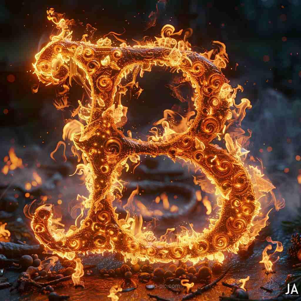 letter b fire dp by dp pic,letter dp, letters dp,fire dp, fire burning on letter profile picture, letter profile picture, fire profile picture ()