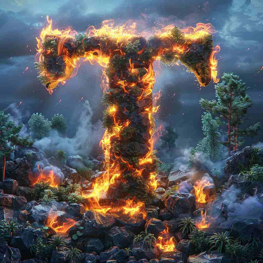 letter t dp by dp pic,letter dp, letters dp,fire dp, fire burning on letter profile picture, letter profile picture, fire profile picture ()