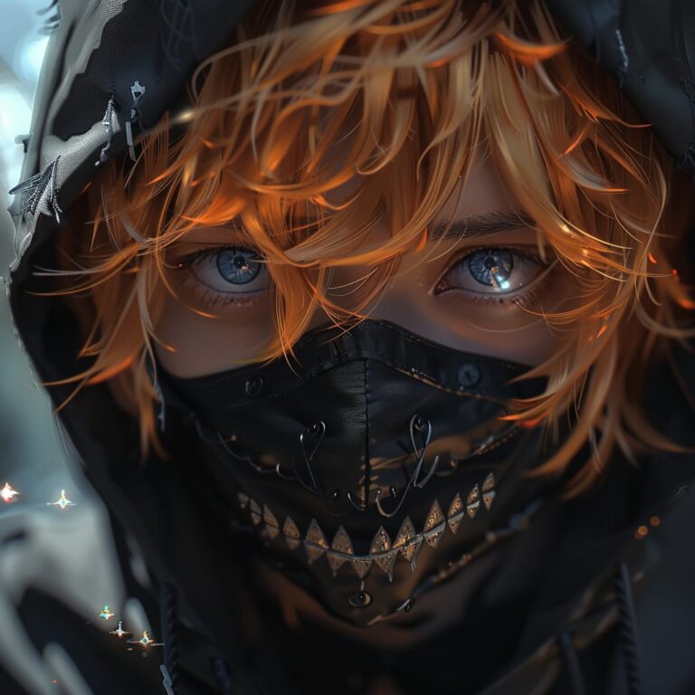 A young boy with face mask, anime pfp, new dp of anime boy, boy dps for whatsapp, boys anime pfps, trending pfp on google, google recomended pfp ()