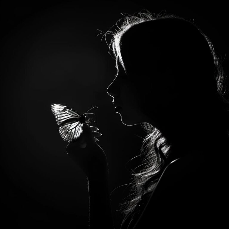 a beautiful pfp of girl, butterfly with girl in shadow girl with shadow, new girl pfp for social media, dp pic new pfp, dp pic best dp ()