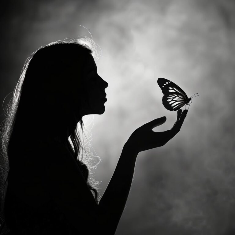 a beautiful pfp of girl, butterfly with girl in shadow girl with shadow, new girl pfp for social media, dp pic new pfp, dp pic best dp ()