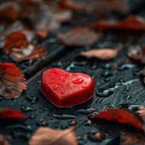 a beautiful red heart lying on wood beautiful dp, nyce whatsapp dp, nice dp for whatsapp, whatsapp nice dp, best pfp for nice profile of whatsapp, sad pfp, single heart dp , dp for singles, pfp for singles ()