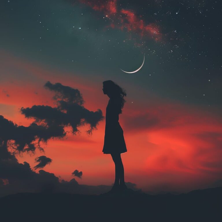 a girl in sunset , evening alone standing, new pfp, sad dp, new girls sad pfp, girls sad dp for whatsapp, best dp for social media ()