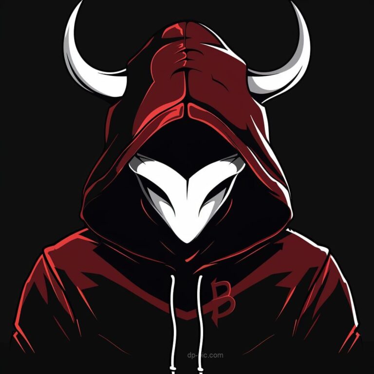 devil wearing red hoodie in attitude, new pfp, pfp by dp pic, red devil pfp, devil dp ()