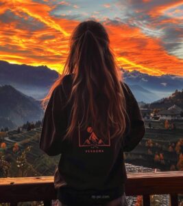 girl staring at mountains in attitude new pfp for girls by dp pic ()