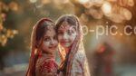 two friends together in wedding indian style dp, friends dp, girls shadi dp., friends forevers, allways friend s helps ()