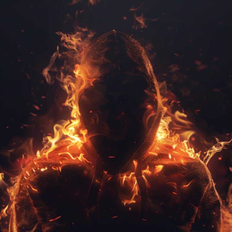 a man in fire hoodie in boy attitude, best dp for boys, suitable dps, boys attitude dp by dp pic ()