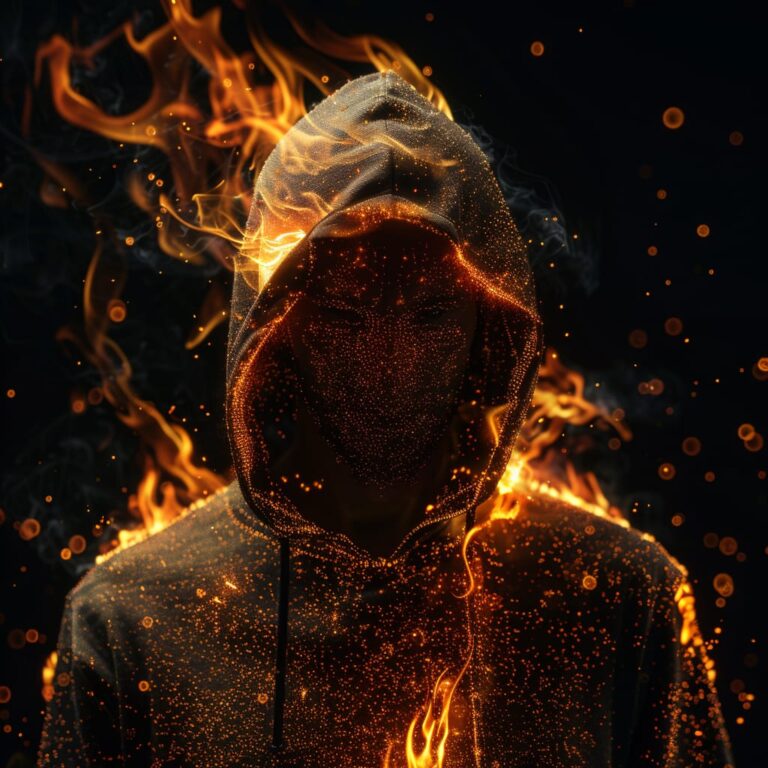 a man in fire hoodie in boy attitude, best dp for boys, suitable dps, boys attitude dp by dp pic ()