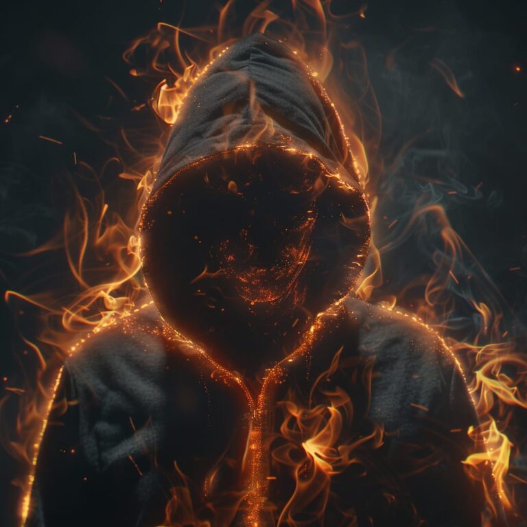 a man in fire hoodie in boy attitude, best dp for boys, suitable dps, boys attitude dp by dp pic ()