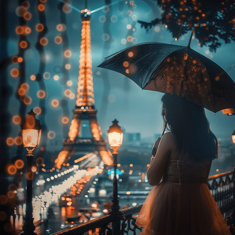 girl holding umberella in her hand and standing in front of paris , nice girls dps, paris dp, paris pic of girl, dp pic girls dpz ()