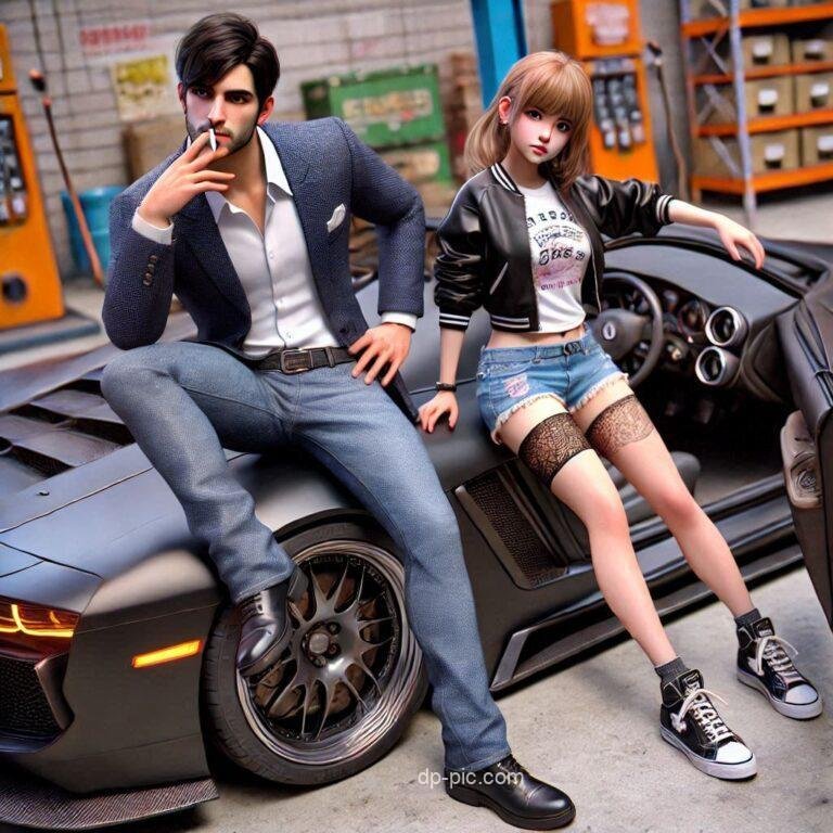 cutest couple sitting on car , love couple dp for whatsapp by dp pic new pfp