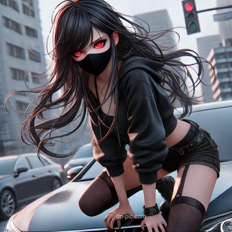 girl sitting on car girls pfp dp pic