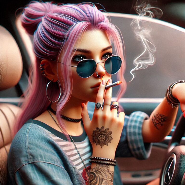 girl smoking during driving, cool dp, new cool dp pic , dp whatsapp ()