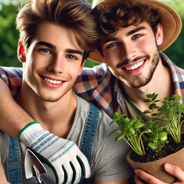 two friends gardening dp by dp pic ()