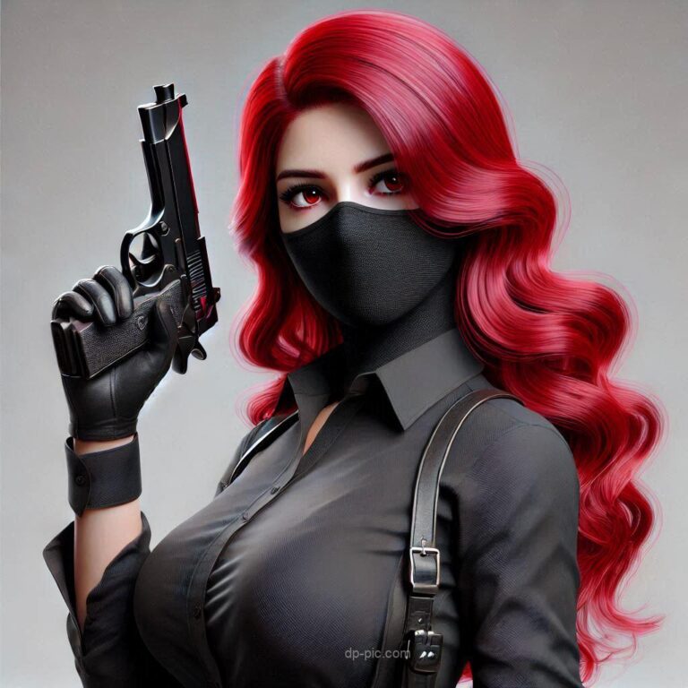 attitude girl with gun dp for instagram
