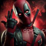 badass deadpool dp red wallpaper hd