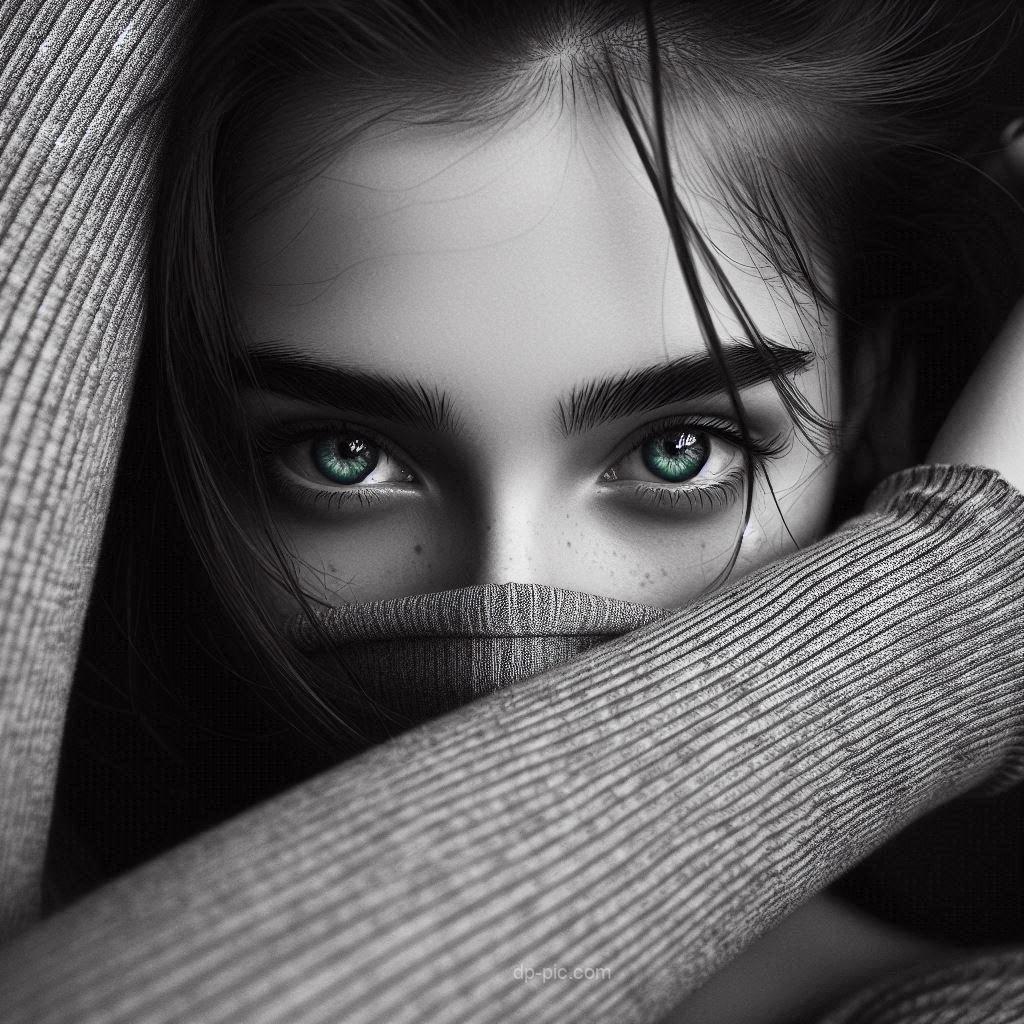 girl in sweater with hidden face new girls attitude dp by dp pic.com