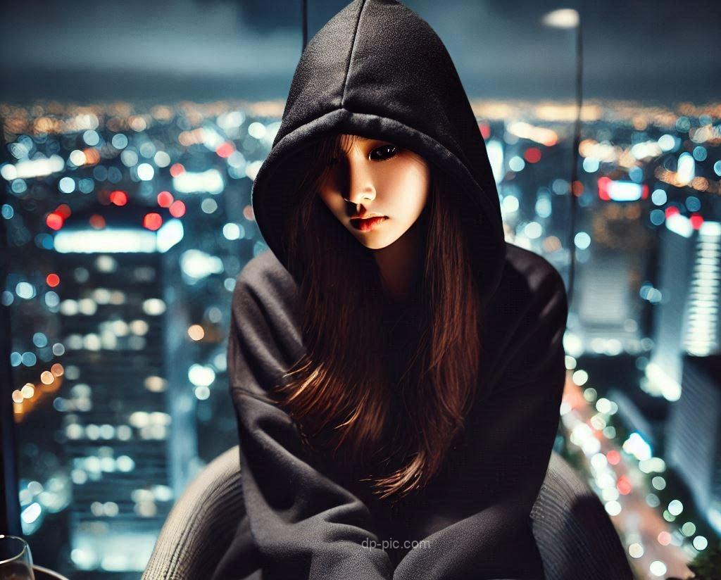 new girls attitude pfp girl standing on building in girls attitude