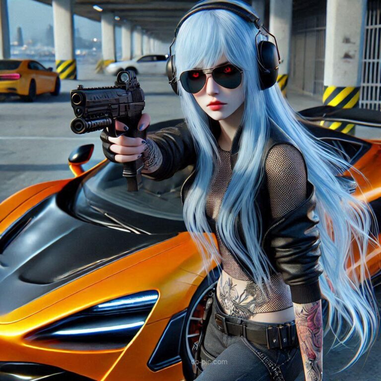 pistol in girl hand dp pics