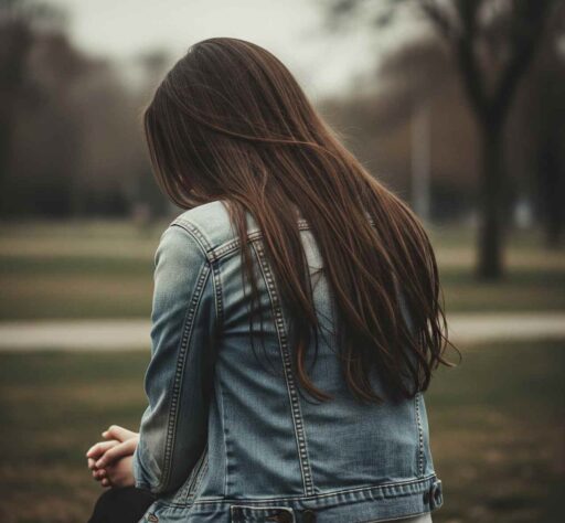 best sad dp of girl sitting in sad mood , newest saddest dp