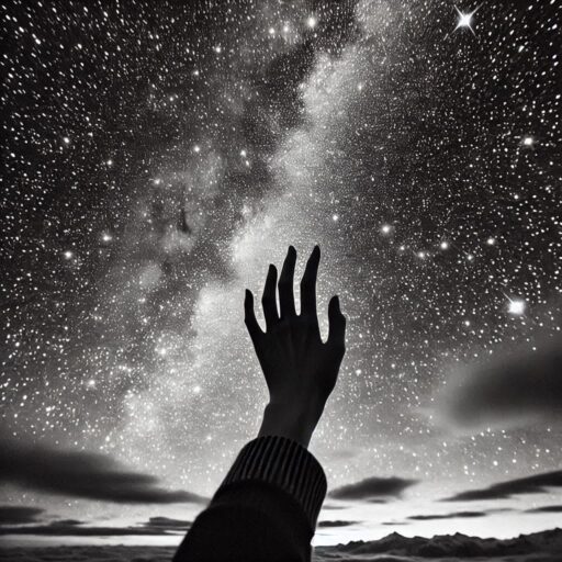 black dp of a girl showing her hand in nightt, best for stylish girls dp