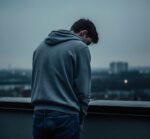 boy in night sad dp new
