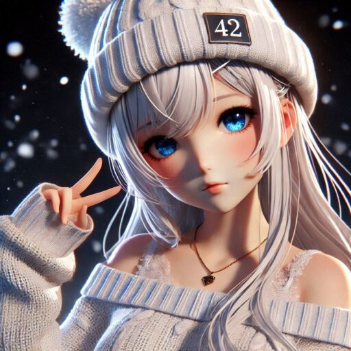 cute anime dp in white dress new pfp pic