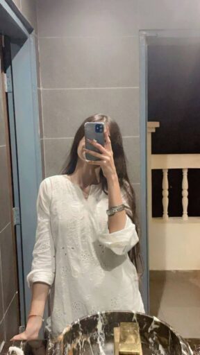 girl new dp standing with chair