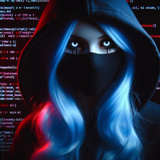 hacker girl in hoodie with black mask new girls attitude dp